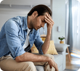 Person thinking about wellness and energy